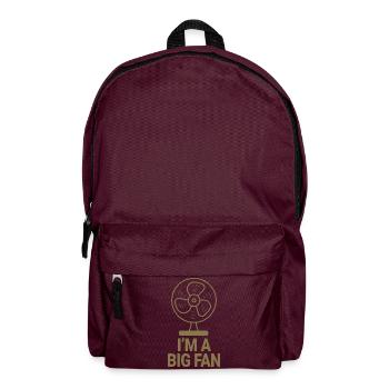 I'm a big fan - Backpack - burgundy - Front