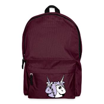 2 Unicorn Girl Team Cute Bottom Hole Friends - Backpack - burgundy - Front