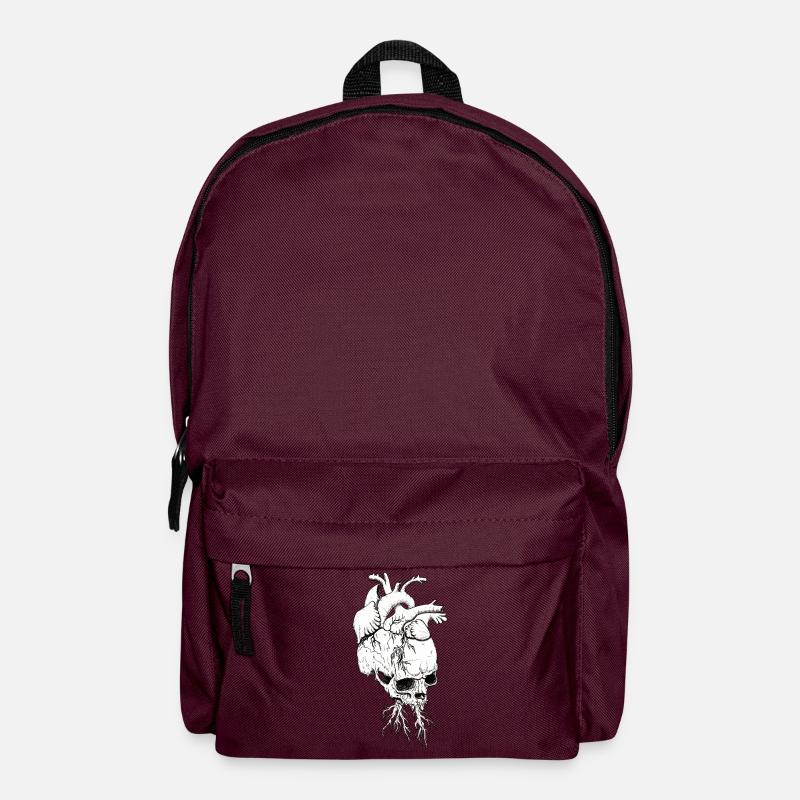 headache heartache - Backpack - burgundy