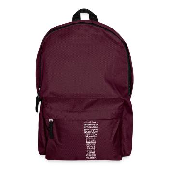 Beer, craft beer - Backpack - burgundy - Front