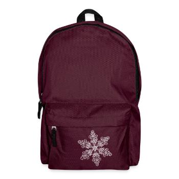 snowflake 6 white - Rucksack - Burgunderrot - Vorne