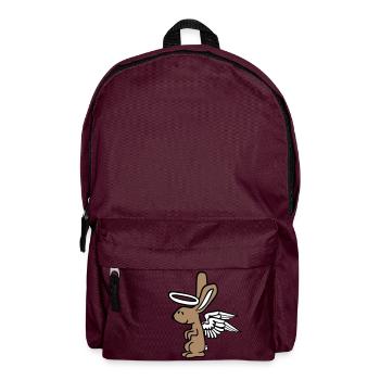 Ange Lapin Saint Ciel Ailes Bon Amour Volant - Sac à dos - bordeaux  - Devant