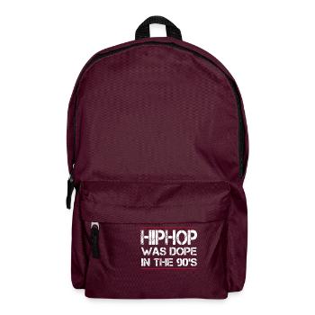 Hiphop était cool dans les années 90 - Sac à dos - bordeaux  - Devant