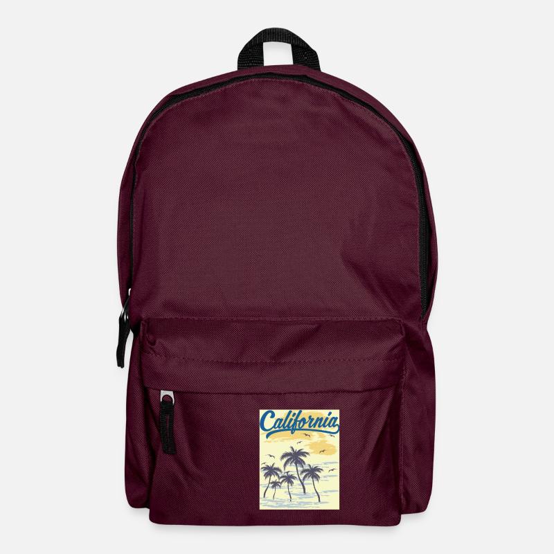 California - Rucksack - Burgunderrot