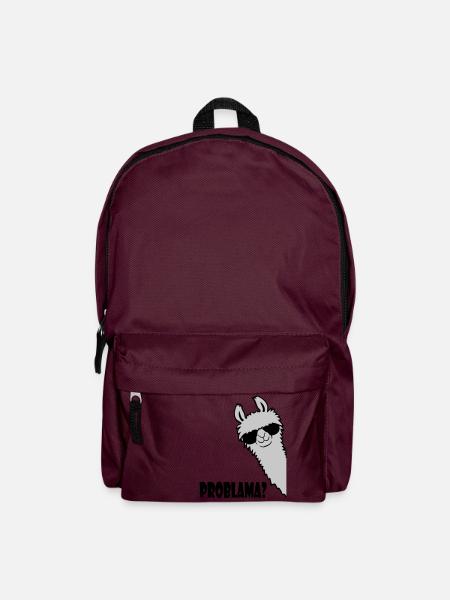 Problama Frage Lama - Rucksack - Burgunderrot