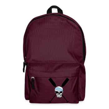 Paddle oars crossed skull skull Skull 3c - Backpack - burgundy - Front