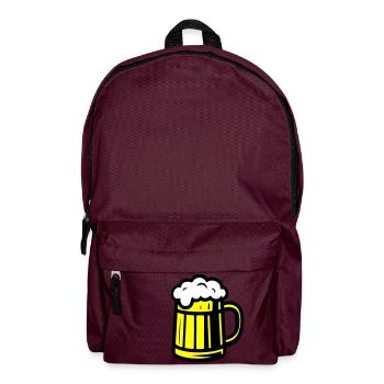 Beer Glass Beer Mug - Backpack - burgundy - Front