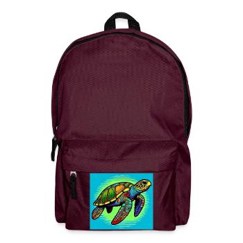 turtle - Backpack - burgundy - Front
