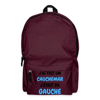 J'AI fait un Caumar J'était De Gauche - Sac à dos - bordeaux  - Devant