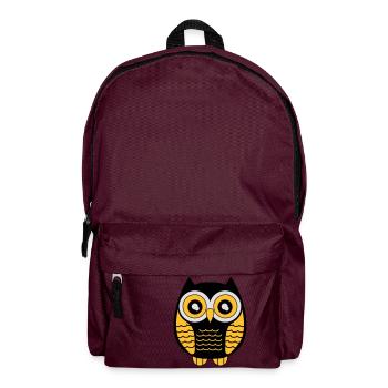 eule_02 - Backpack - burgundy - Front