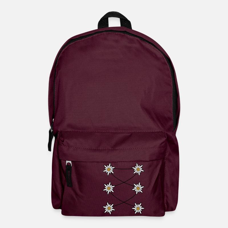 Dirndl Schuerze Edelweiss - Rucksack - Burgunderrot