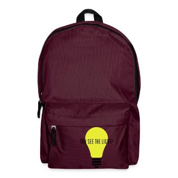 YOU SEE THE LIGHT? - Rucksack - Burgunderrot - Vorne