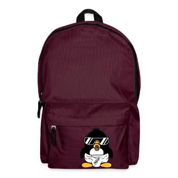 penguin baby child pacifier diaper sunglasses lu - Backpack - burgundy - Front