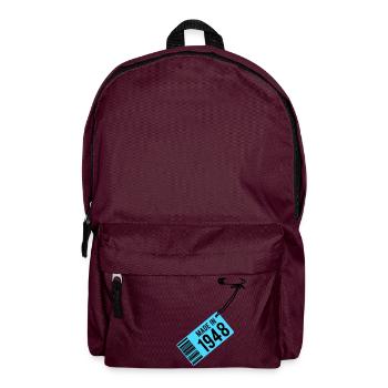 Geburtstag T-Shirt 1948 - Rucksack - Burgunderrot - Vorne