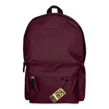 Geburtstag T-Shirt 1975 - Rucksack - Burgunderrot - Vorne