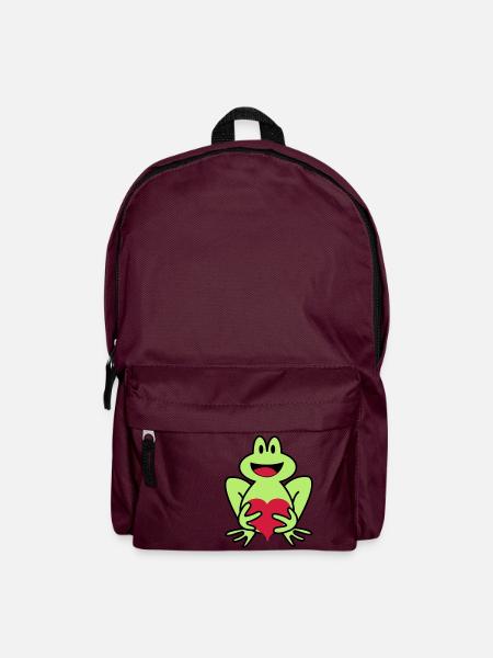 frosch - Rucksack - Burgunderrot
