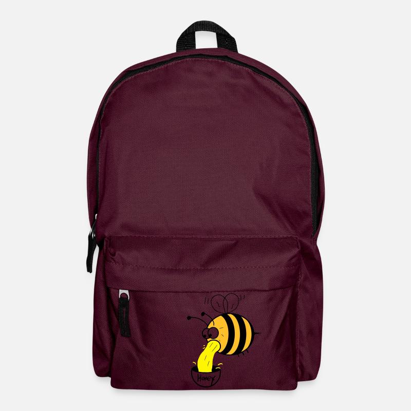 making of honey - bee :-) - Backpack - burgundy