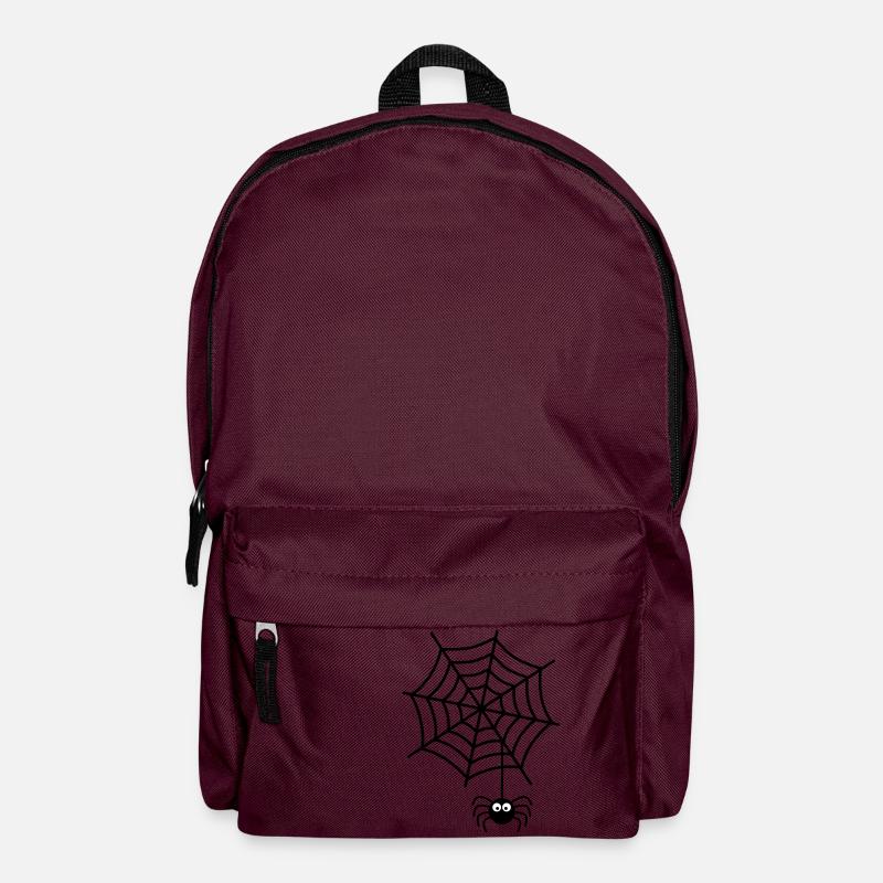 Spinnennetz Spinne - Rucksack - Burgunderrot