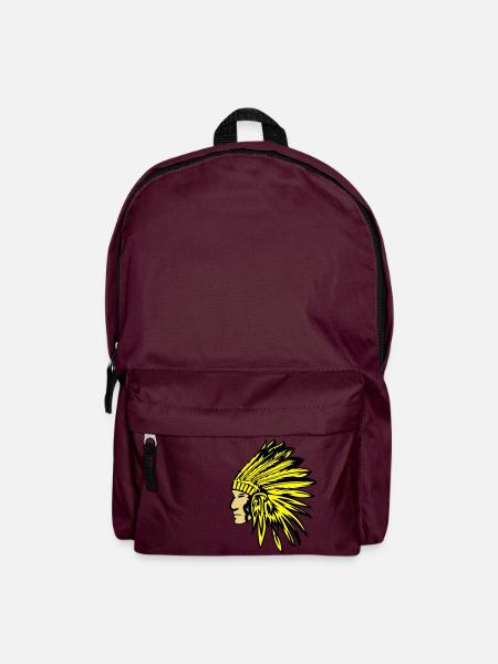 indianer - Rucksack - Burgunderrot