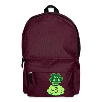 Billets de sac d’argent - Sac à dos - bordeaux  - Devant