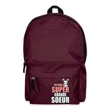 future super grande-soeur - Sac à dos - bordeaux  - Devant
