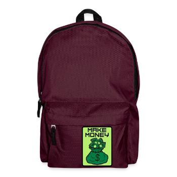 Bouclier Money Maker - Sac à dos - bordeaux  - Devant