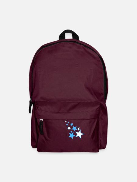 Blauer Sternregen/Blue Starrain - Rucksack - Burgunderrot