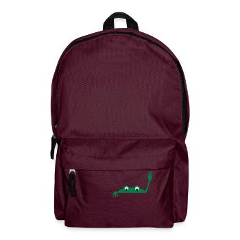 Frog face - Backpack - burgundy - Front
