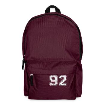 92 in white in the used look - Backpack - burgundy - Front