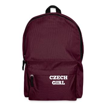 Czech gift for Czech woman - Backpack - burgundy - Front