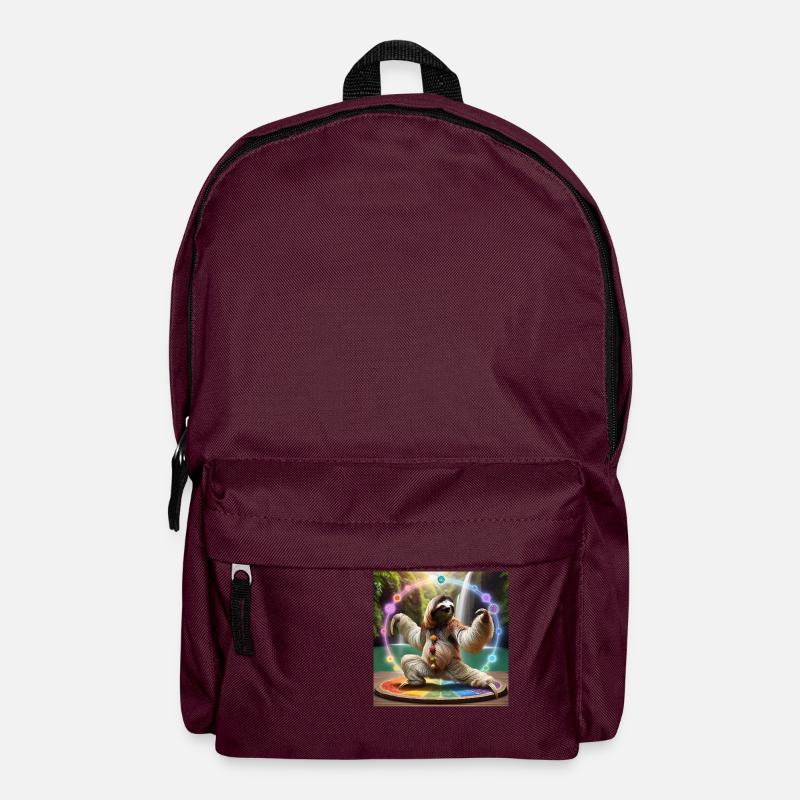 QiGong Sloth - Backpack - burgundy