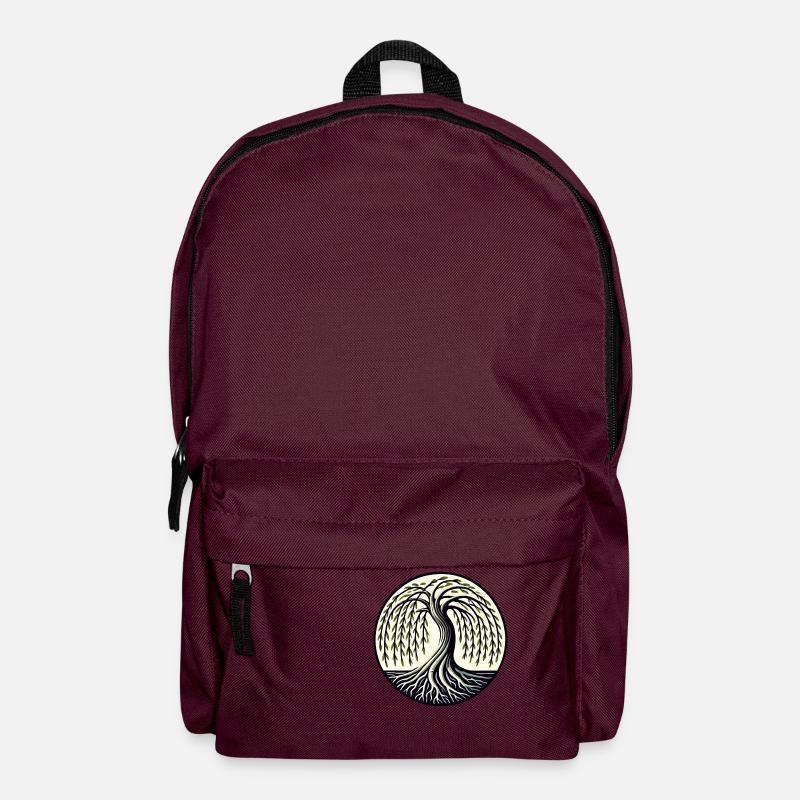 Trauerweide - Rucksack - Burgunderrot