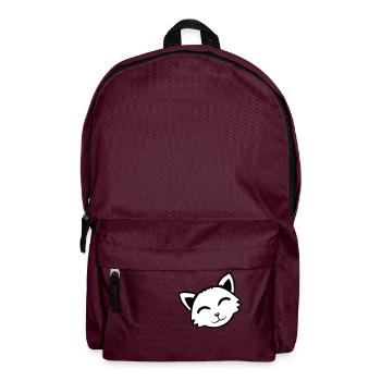 Cat Pet Animal Cute Little Kitten Friendly - Backpack - burgundy - Front