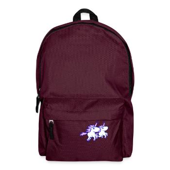 2 Unicorns Team Riding Fast Gallop Joy Crew - Backpack - burgundy - Front