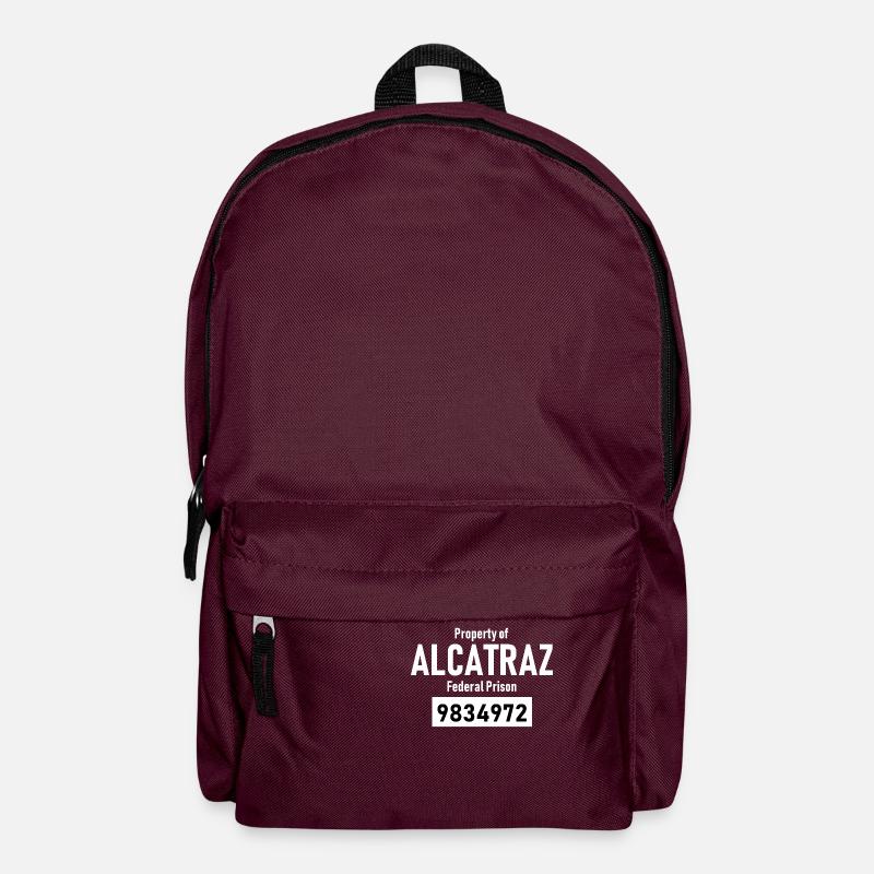 Alcatraz - State Prison - 1934 - San Francisco - Backpack - burgundy