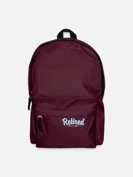 Retired Bite Me! - Rucksack - Burgunderrot