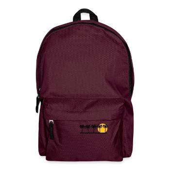Palmen - Rucksack - Burgunderrot - Vorne