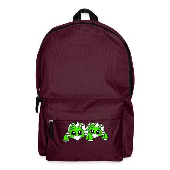 2 Turtles Couple Sister Wife Girlfriends - Backpack - burgundy - Front