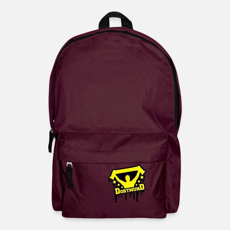dortmund_fan_graffiti_r2 - Rucksack - Burgunderrot