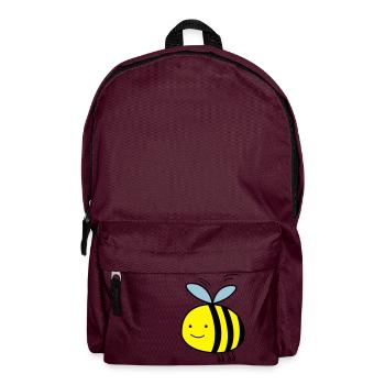 comic_biene_002 - Backpack - burgundy - Front
