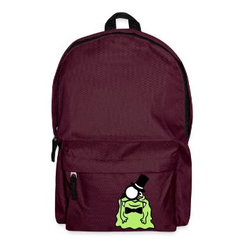 Monsieur messieurs cylindre monocle riche glibber - Sac à dos - bordeaux  - Devant