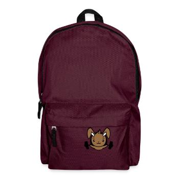 Bunny Bodybuilder Gym Muscles Fort Fitness Poids - Sac à dos - bordeaux  - Devant