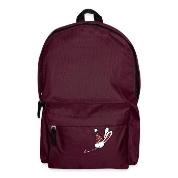 Lapin Anniversaire Années Vieux Cadeau Serviette Chapeau de fête - Sac à dos - bordeaux  - Devant