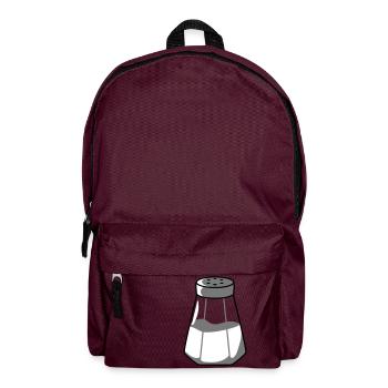 Conception de distributeur de sel - Sac à dos - bordeaux  - Devant