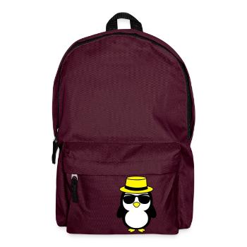 cool_pinguin_02 - Rucksack - Burgunderrot - Vorne