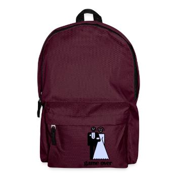 Hochzeits-Spiel über - Rucksack - Burgunderrot - Vorne