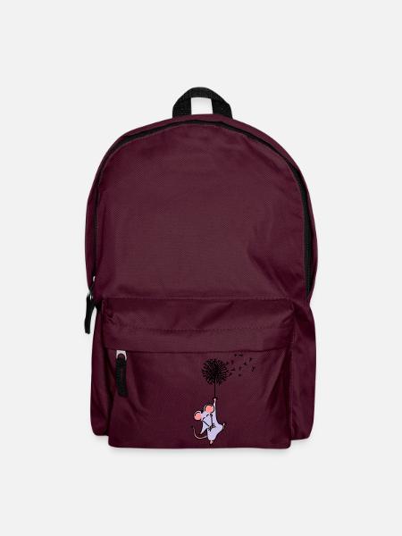 Pusteblumenmäuschen - Rucksack - Burgunderrot