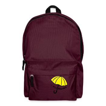 it's a long story / Umbrella - Backpack - burgundy - Front