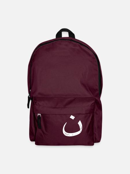 Arabisches "N" - Rucksack - Burgunderrot