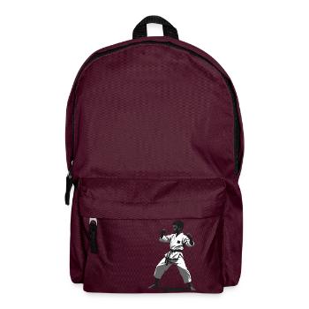 Karaté Enfant Combattant - Arts Martiaux Sports Autocollant - Sac à dos - bordeaux  - Devant